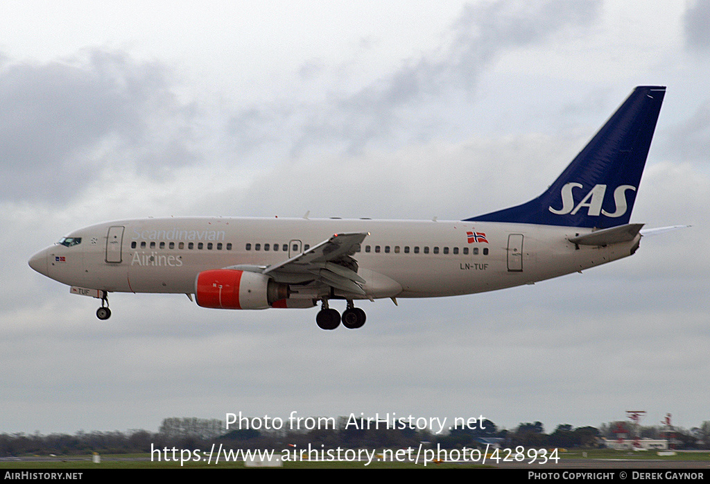 Aircraft Photo of LN-TUF | Boeing 737-705 | Scandinavian Airlines - SAS | AirHistory.net #428934