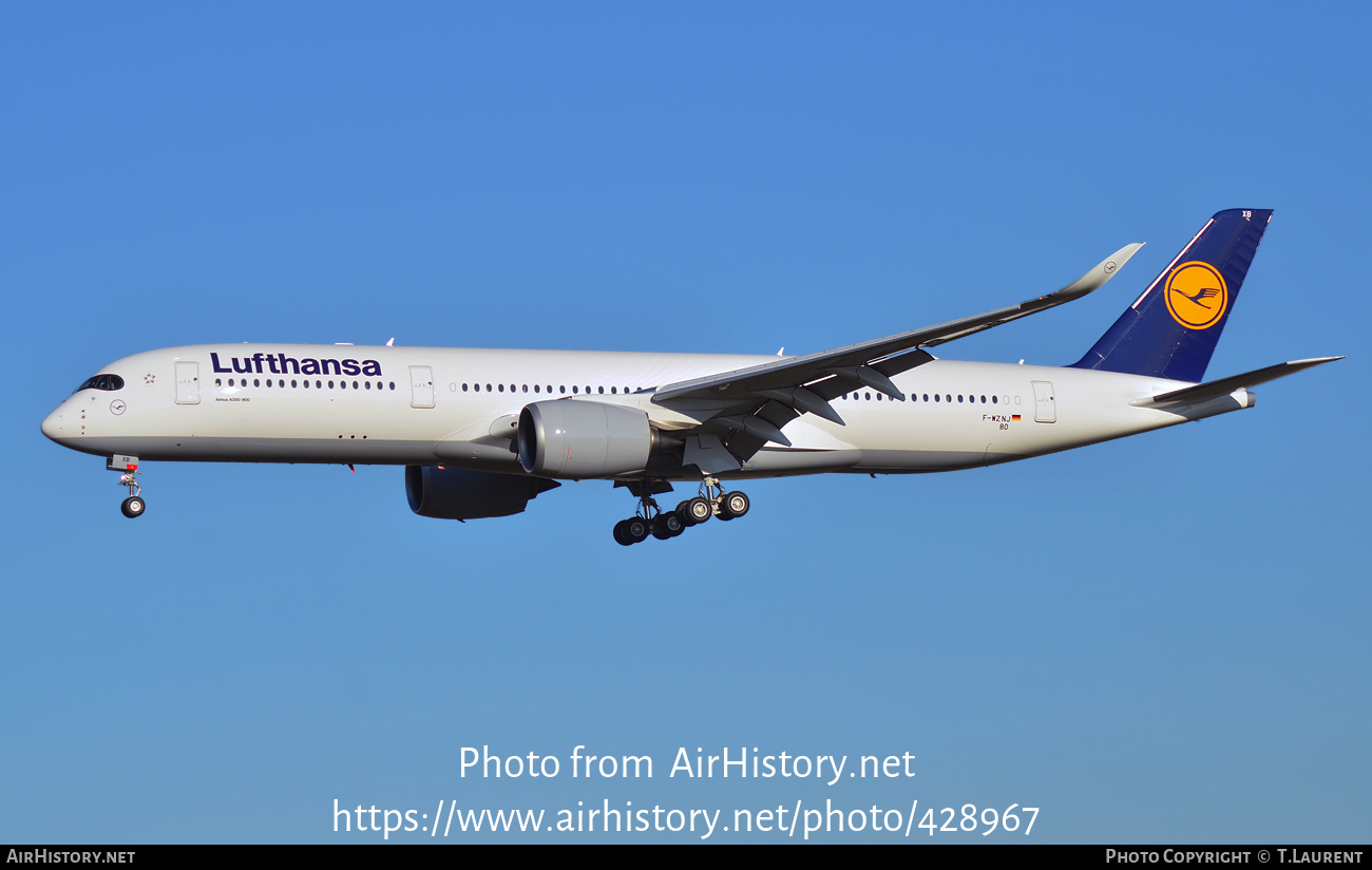 Aircraft Photo of F-WZNJ | Airbus A350-941 | Lufthansa | AirHistory.net #428967