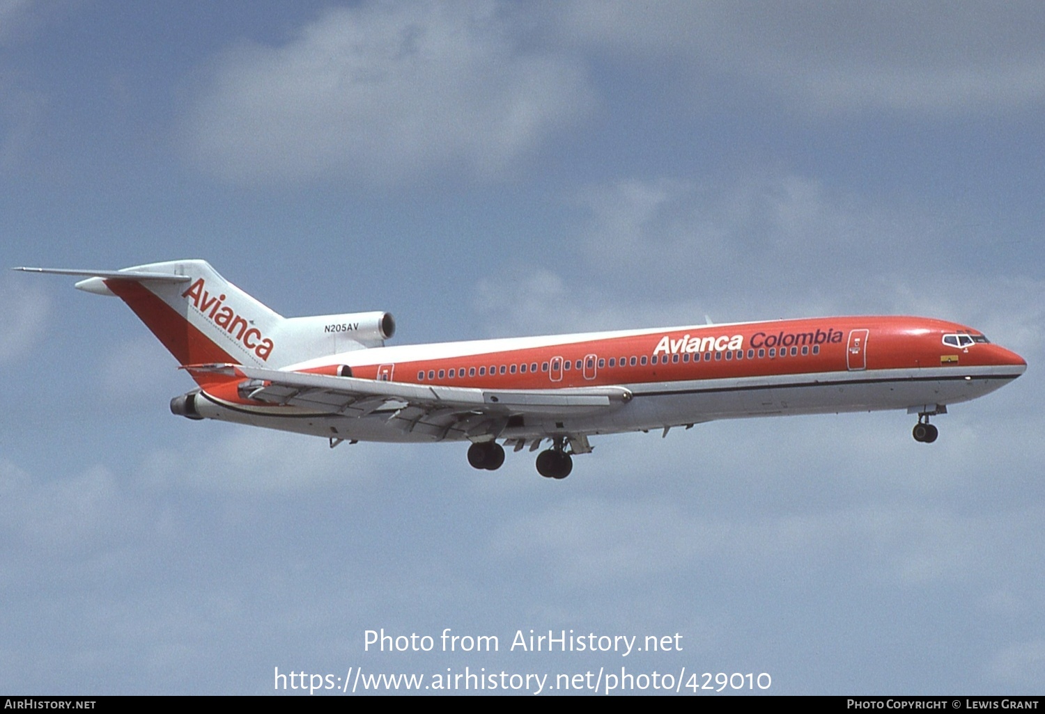 Aircraft Photo of N205AV | Boeing 727-259/Adv | Avianca | AirHistory.net #429010