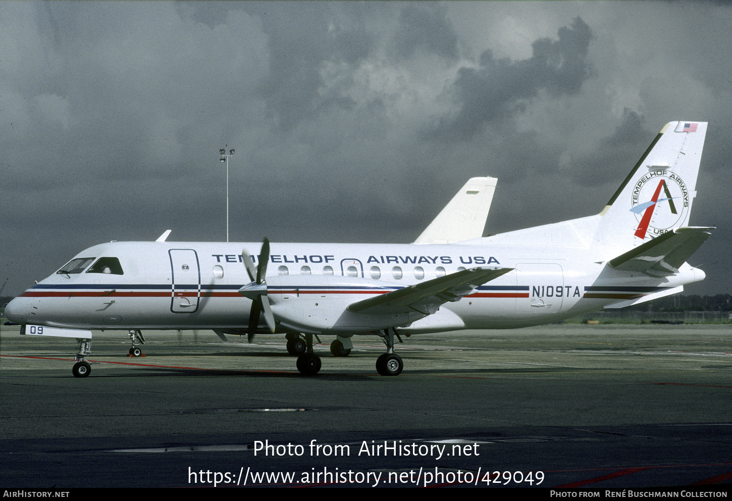 Aircraft Photo of N109TA | Saab 340A | Tempelhof Airways USA | AirHistory.net #429049