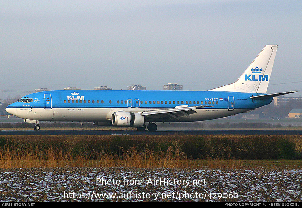 Aircraft Photo of PH-BDT | Boeing 737-406 | KLM - Royal Dutch Airlines | AirHistory.net #429060