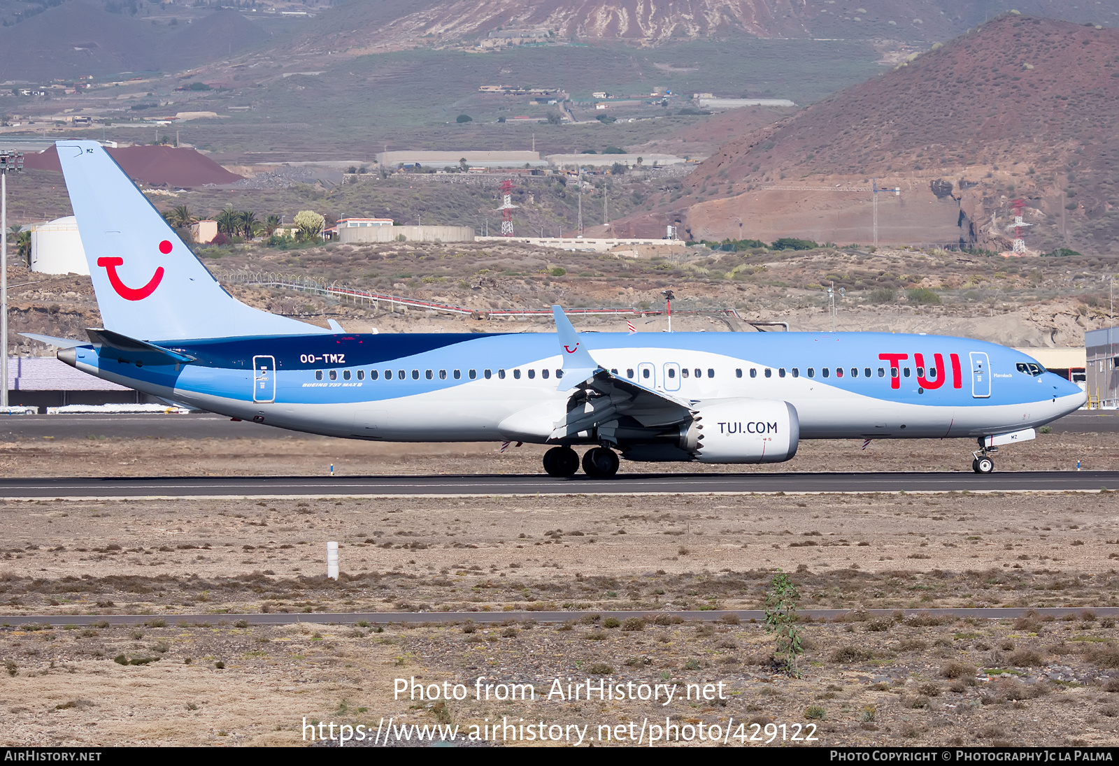 Aircraft Photo of OO-TMZ | Boeing 737-8 Max 8 | TUI | AirHistory.net #429122