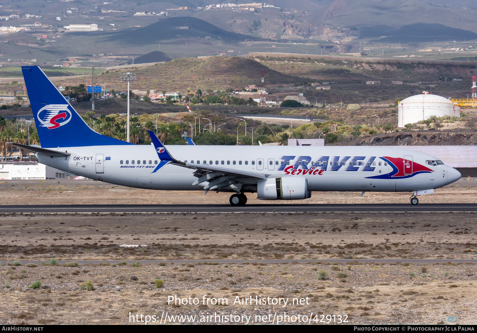 Aircraft Photo of OK-TVT | Boeing 737-86N | Travel Service | AirHistory.net #429132