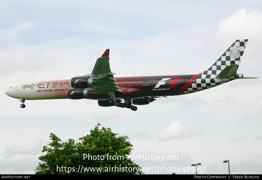 Aircraft Photo of A6-EHJ | Airbus A340-642 | Etihad Airways | AirHistory.net #429157