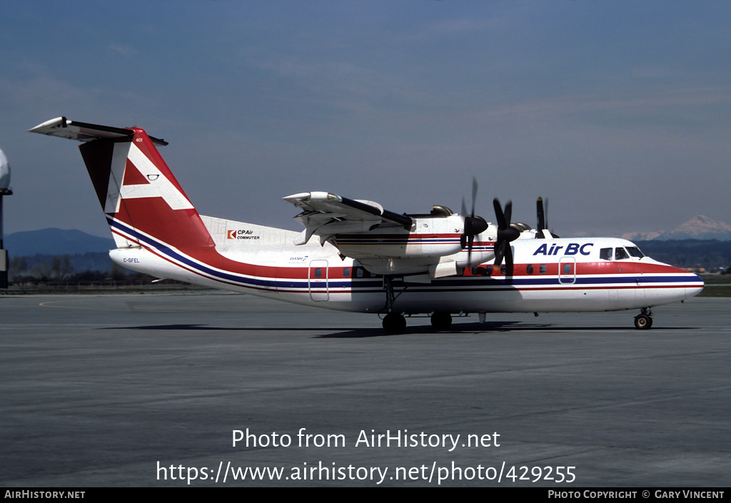 Aircraft Photo of C-GFEL | De Havilland Canada DHC-7-102 Dash 7 | Air BC | AirHistory.net #429255