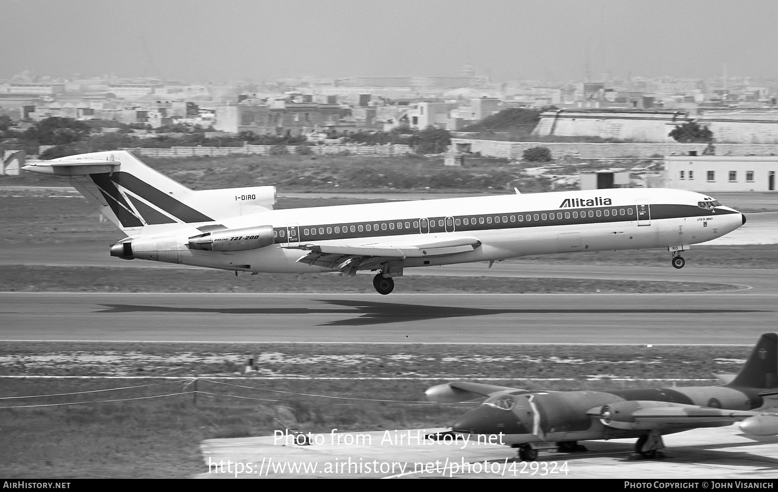 Aircraft Photo of I-DIRO | Boeing 727-243/Adv | Alitalia | AirHistory.net #429324