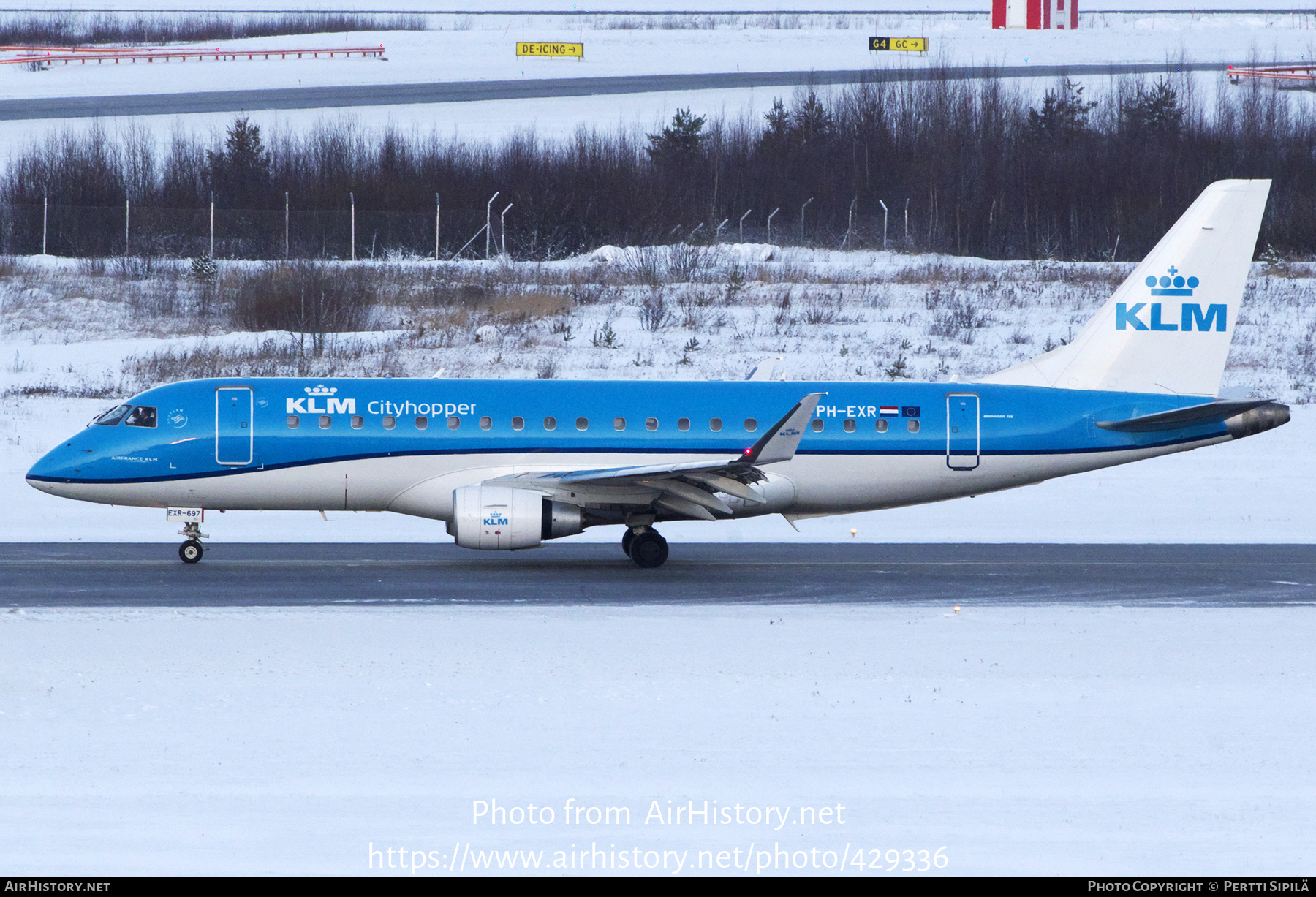 Aircraft Photo of PH-EXR | Embraer 175STD (ERJ-170-200STD) | KLM Cityhopper | AirHistory.net #429336