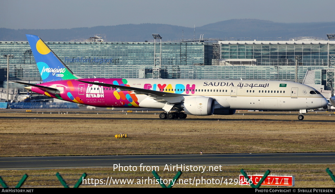 Aircraft Photo of HZ-ARB | Boeing 787-9 Dreamliner | Saudia - Saudi Arabian Airlines | AirHistory.net #429456