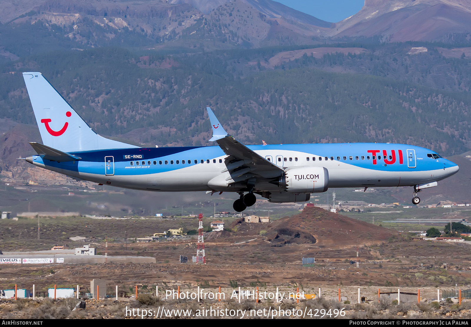 Aircraft Photo of SE-RND | Boeing 737-8 Max 8 | TUI | AirHistory.net #429496