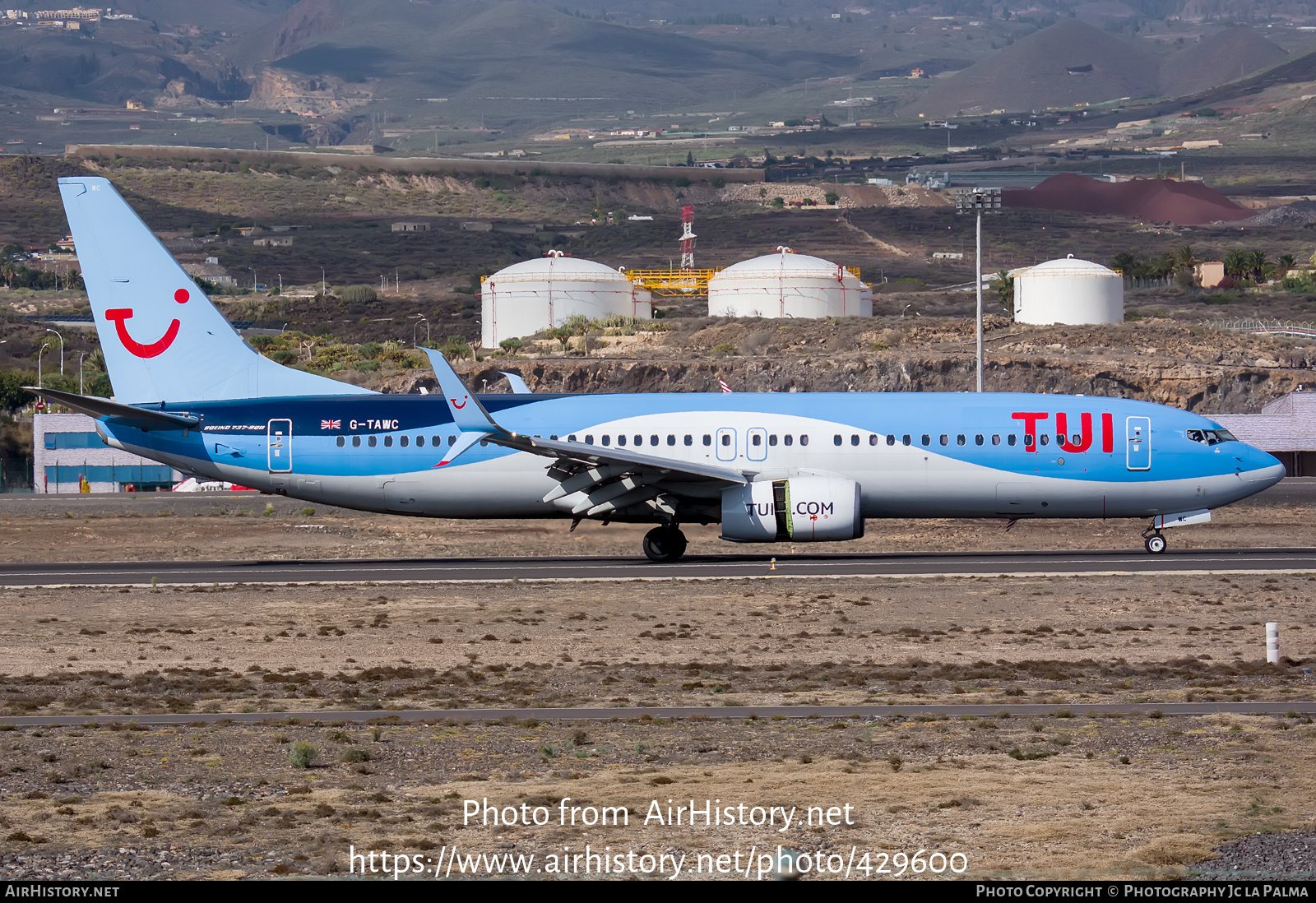 Aircraft Photo of G-TAWC | Boeing 737-8K5 | TUI | AirHistory.net #429600