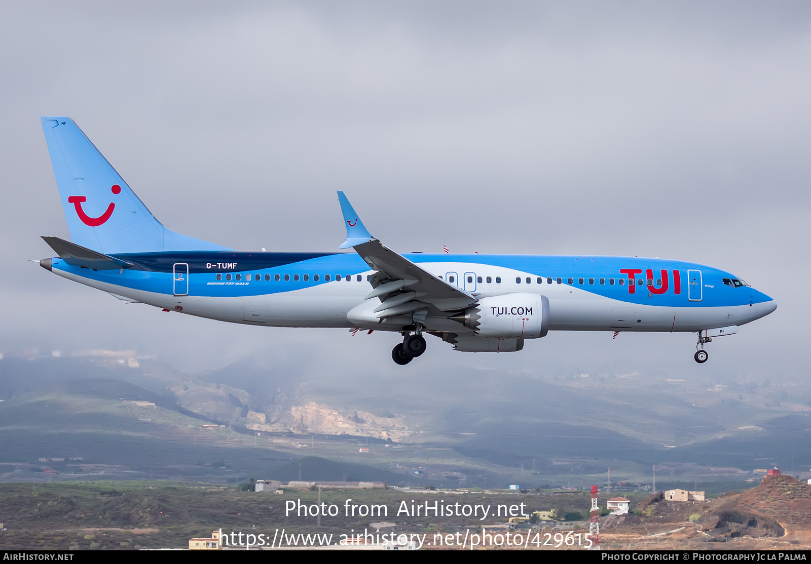 Aircraft Photo of G-TUMF | Boeing 737-8 Max 8 | TUI | AirHistory.net #429615