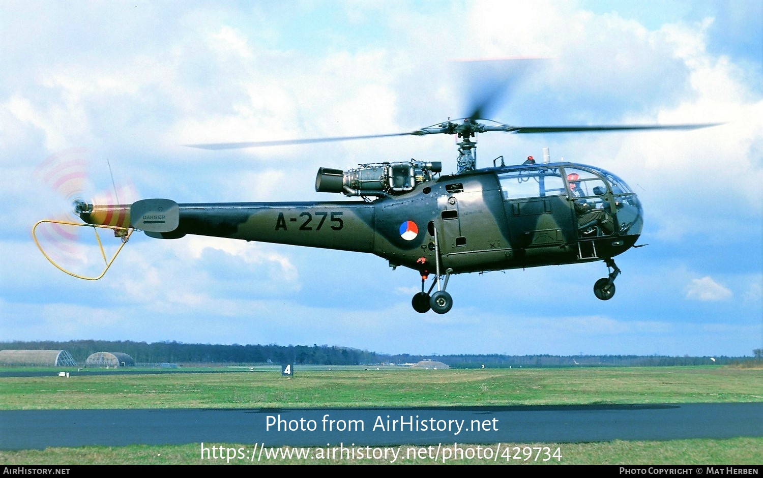 Aircraft Photo of A-275 | Sud SE-3160 Alouette III | Netherlands - Air Force | AirHistory.net #429734