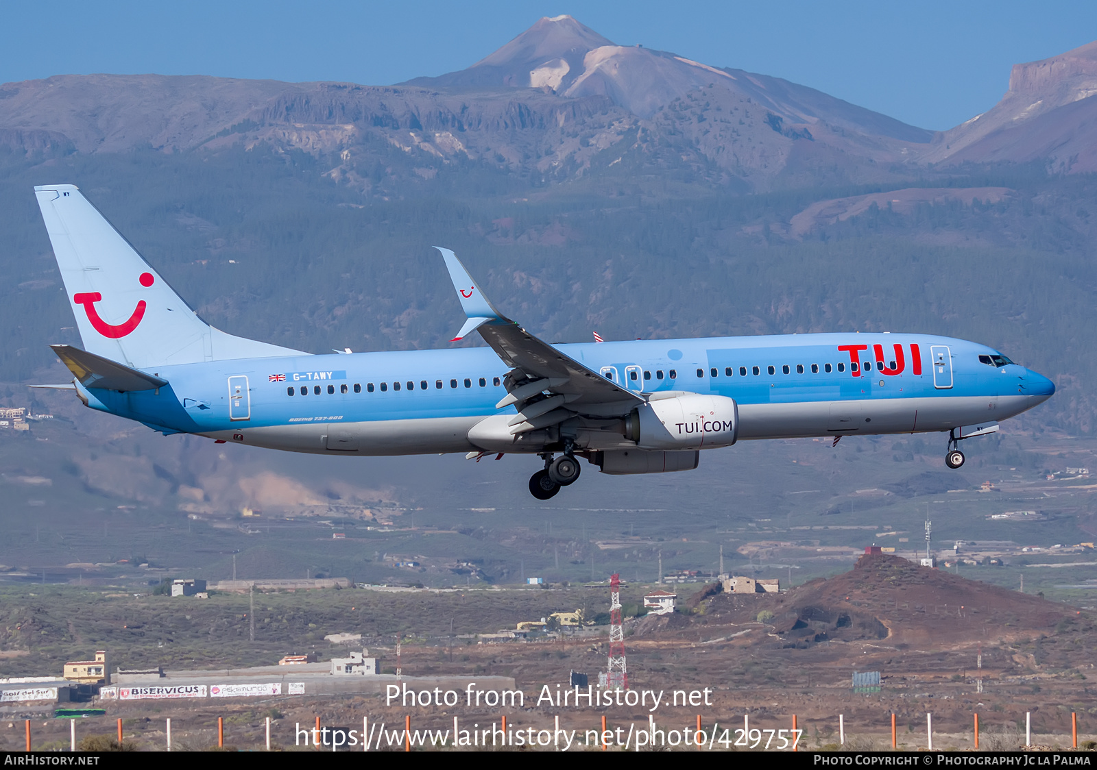 Aircraft Photo of G-TAWY | Boeing 737-8K5 | TUI | AirHistory.net #429757