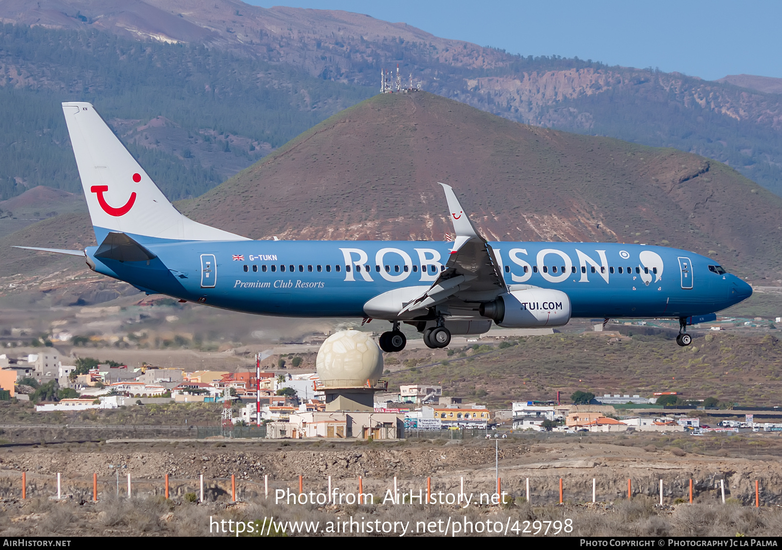 Aircraft Photo of G-TUKN | Boeing 737-8K5 | TUI | AirHistory.net #429798