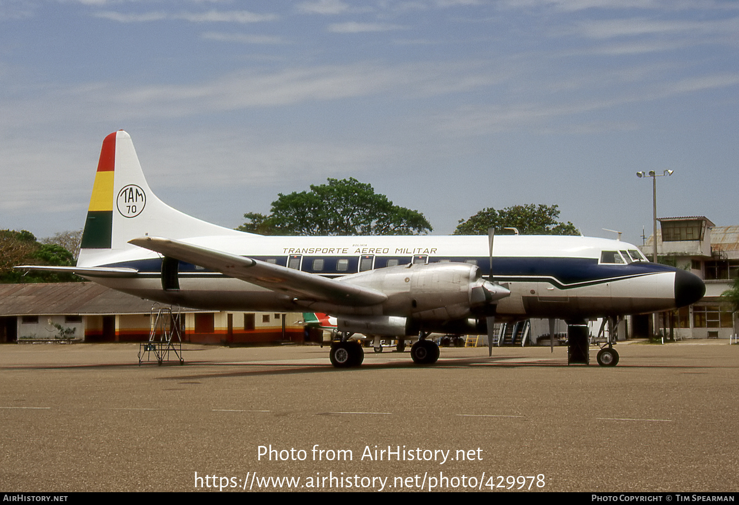 Aircraft Photo of TAM70 | Convair 580 | Bolivia - Transporte Aéreo Militar | AirHistory.net #429978