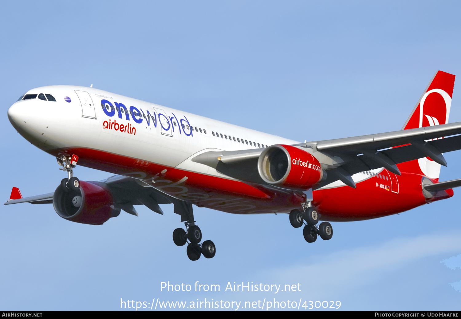 Aircraft Photo of D-ABXA | Airbus A330-223 | Air Berlin | AirHistory.net #430029