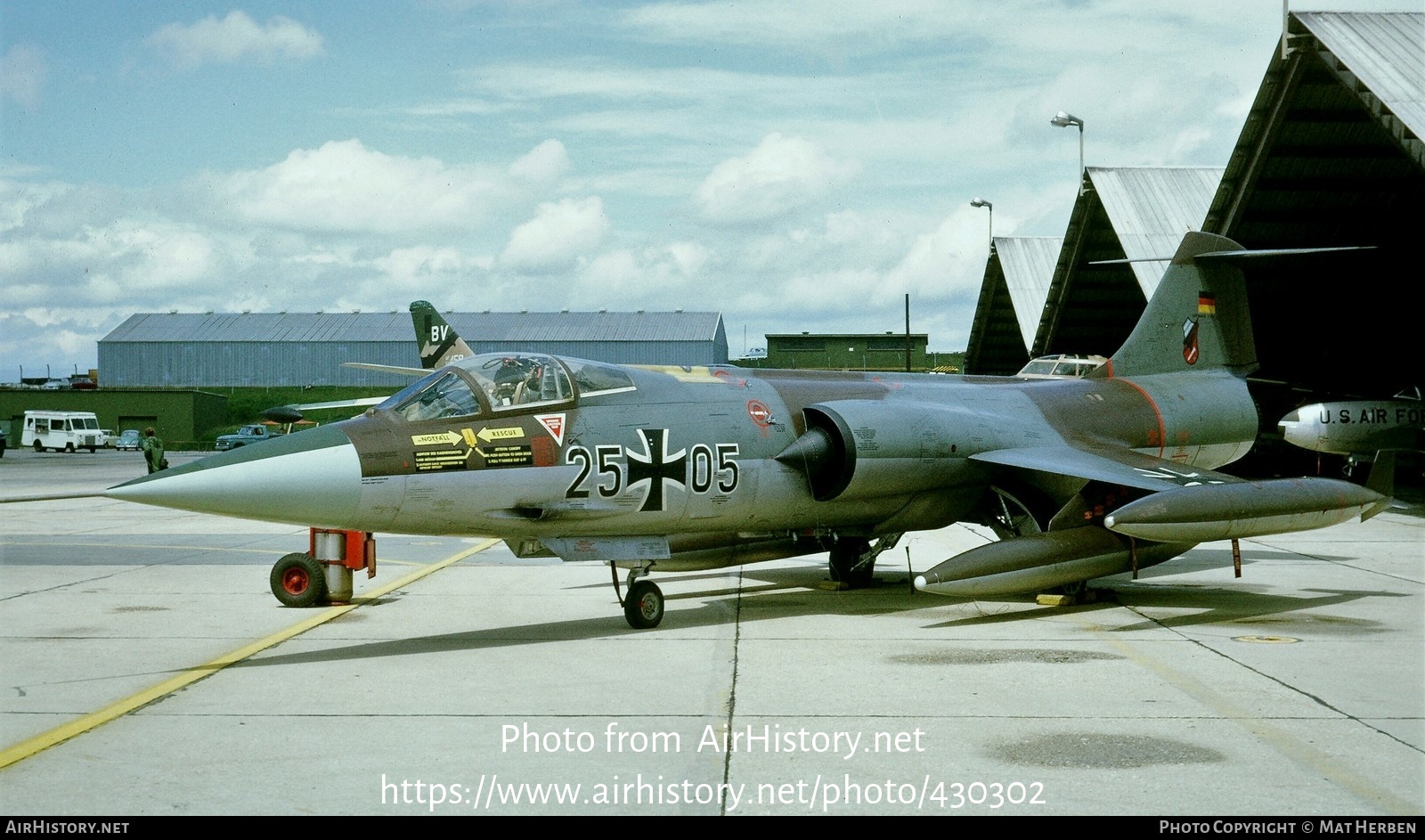 Aircraft Photo of 2505 | Lockheed F-104G Starfighter | Germany - Air Force | AirHistory.net #430302