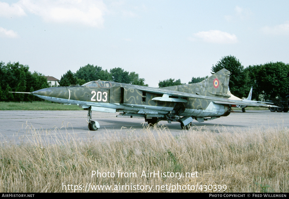 Aircraft Photo Of 203 | Mikoyan-Gurevich MiG-23MF | Romania - Air Force ...