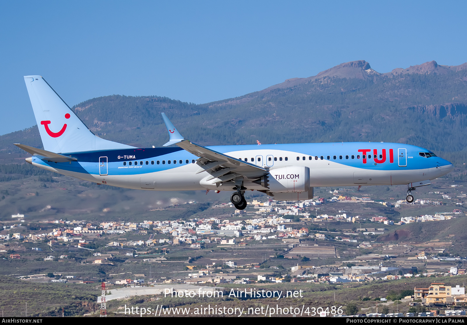 Aircraft Photo of G-TUMA | Boeing 737-8 Max 8 | TUI | AirHistory.net #430486