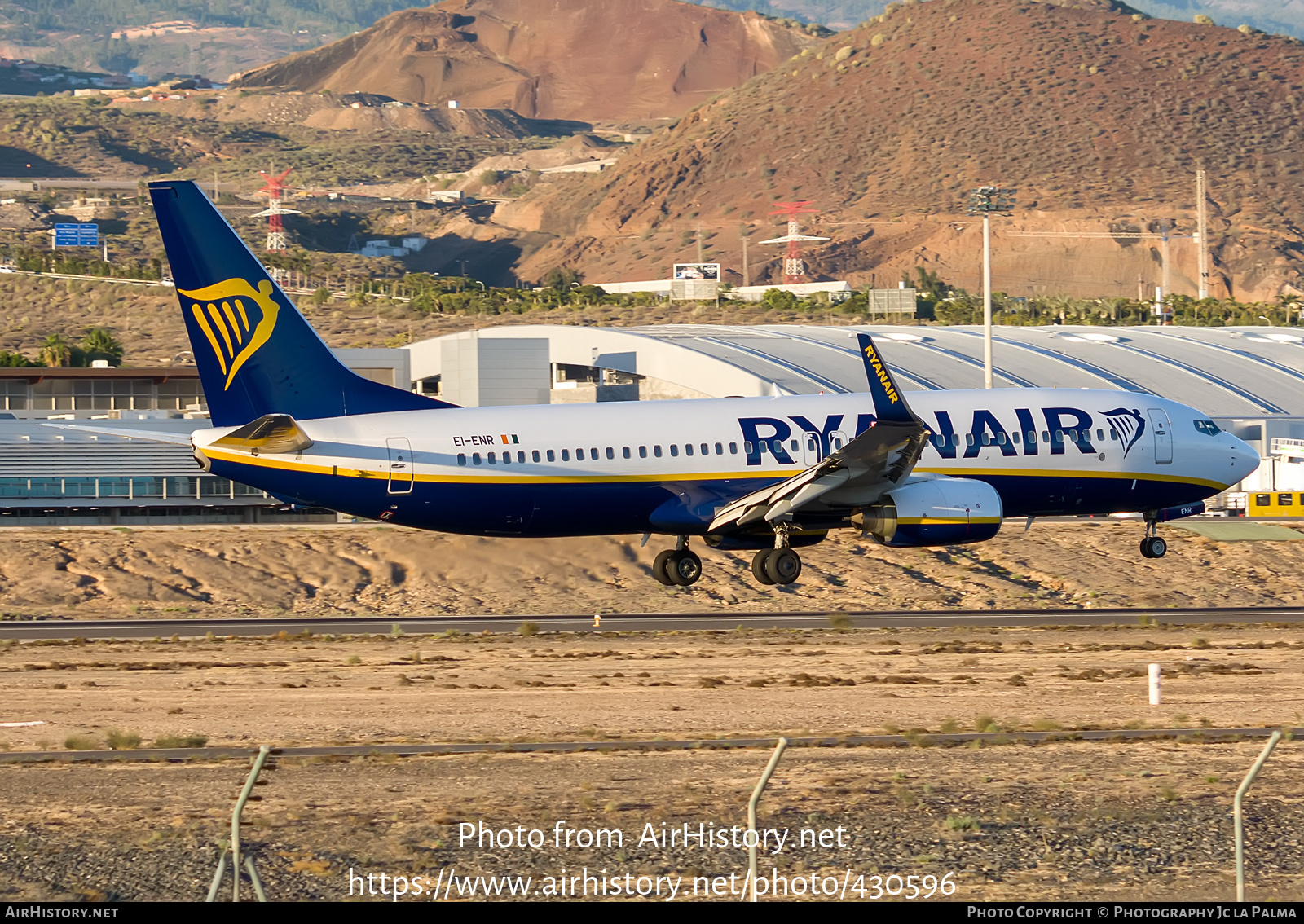 Aircraft Photo of EI-ENR | Boeing 737-8AS | Ryanair | AirHistory.net #430596