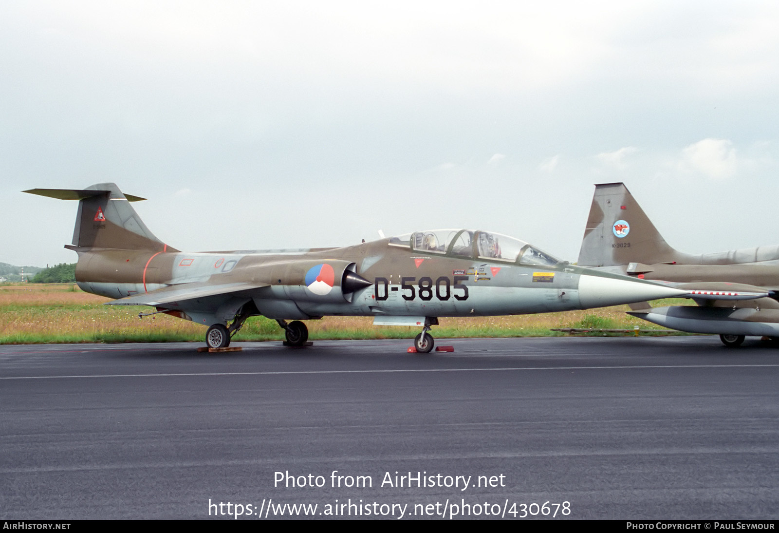 Aircraft Photo of D-5805 | Lockheed TF-104G Starfighter | Netherlands - Air Force | AirHistory.net #430678