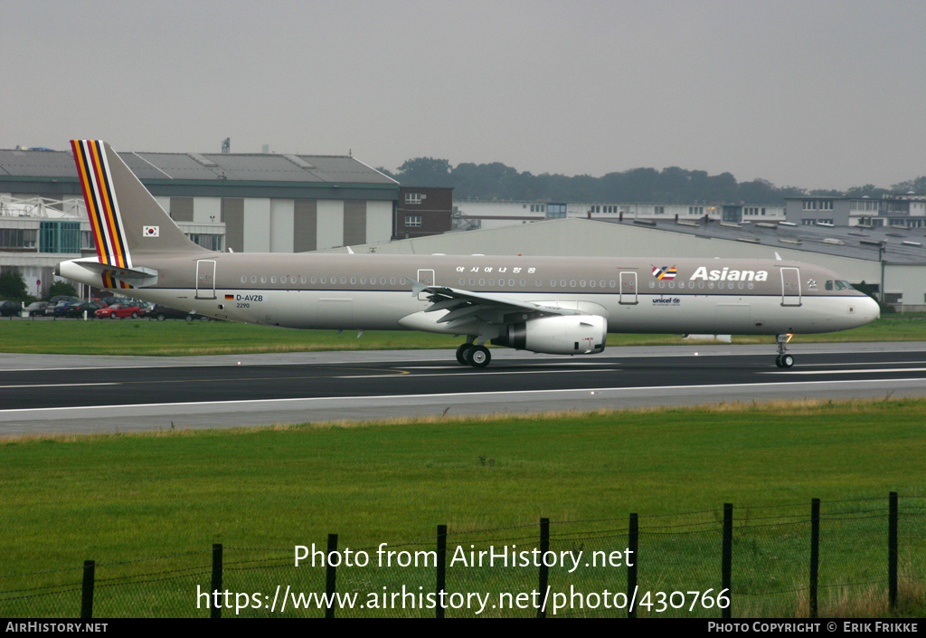 Aircraft Photo of D-AVZB | Airbus A321-231 | Asiana Airlines | AirHistory.net #430766