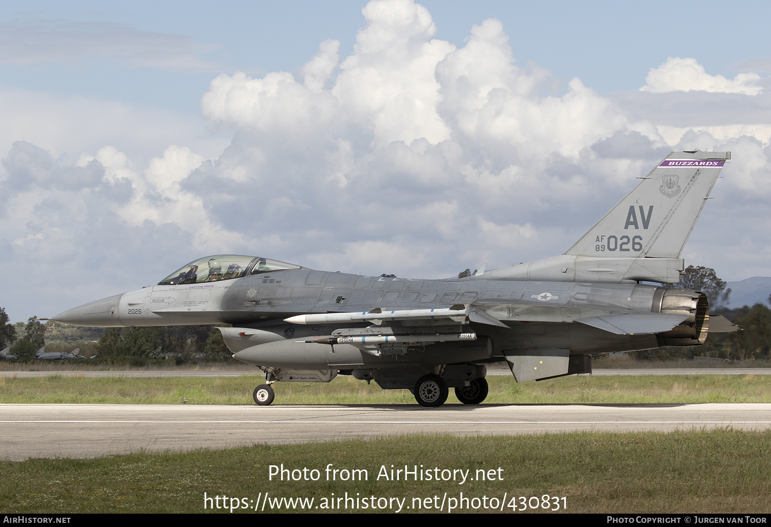 Aircraft Photo of 89-2026 / AF89-026 | General Dynamics F-16CM Fighting Falcon | USA - Air Force | AirHistory.net #430831