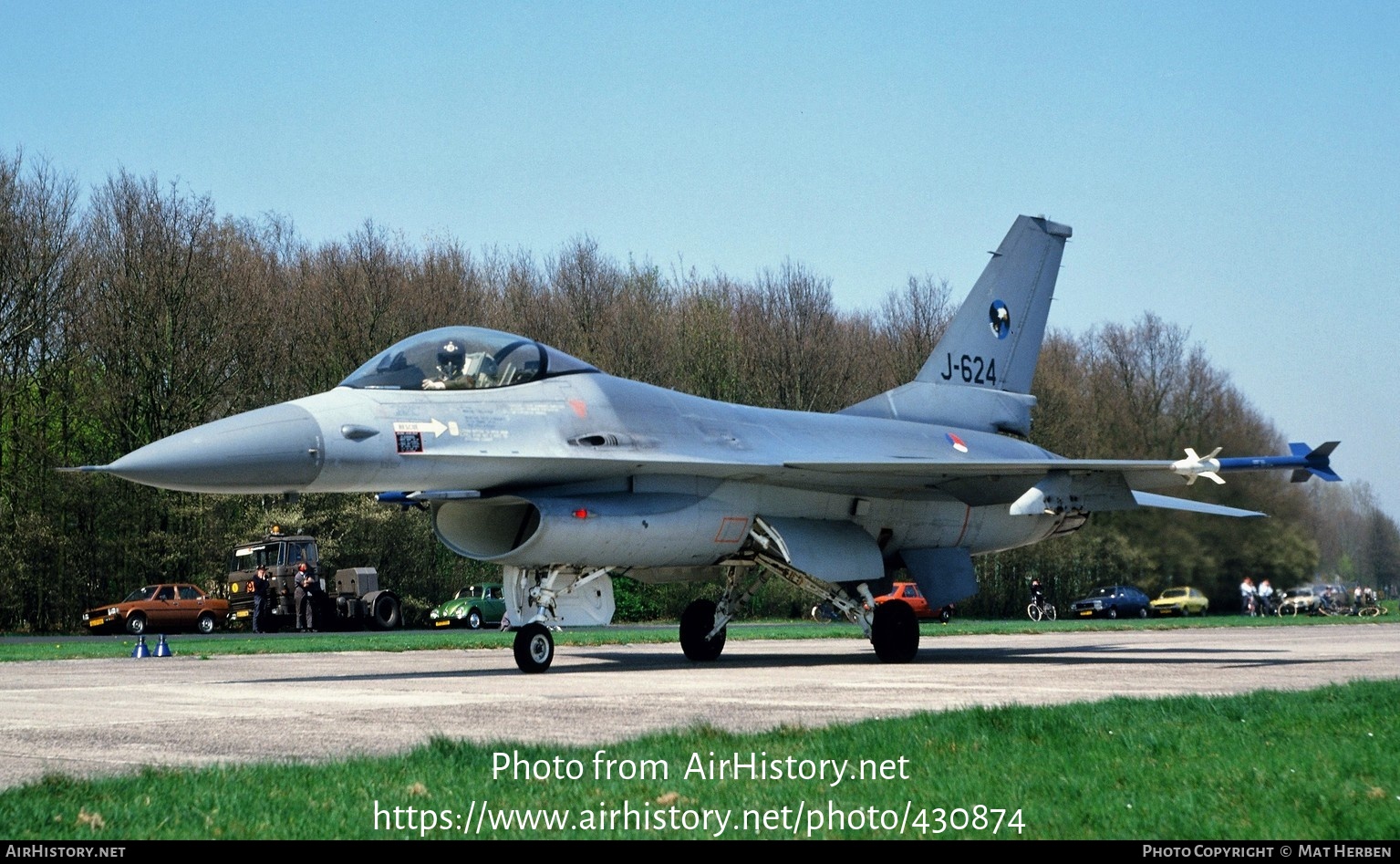 Aircraft Photo of J-624 | General Dynamics F-16A Fighting Falcon | Netherlands - Air Force | AirHistory.net #430874