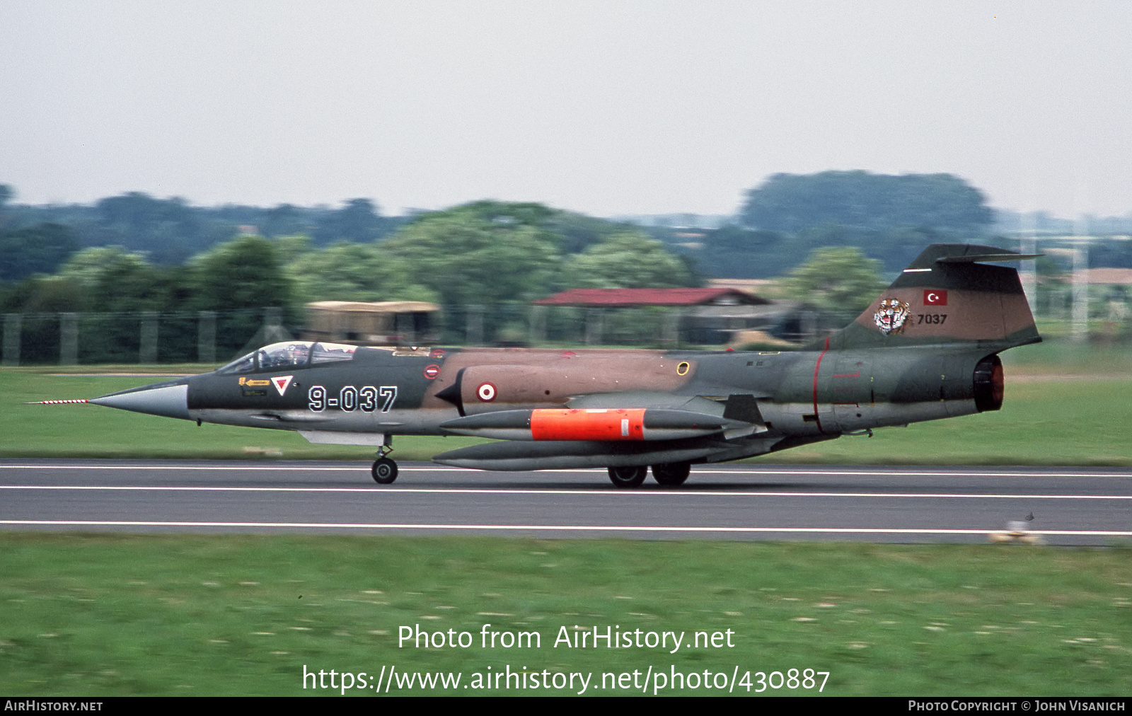 Aircraft Photo of 7037 | Lockheed F-104G Starfighter | Turkey - Air Force | AirHistory.net #430887