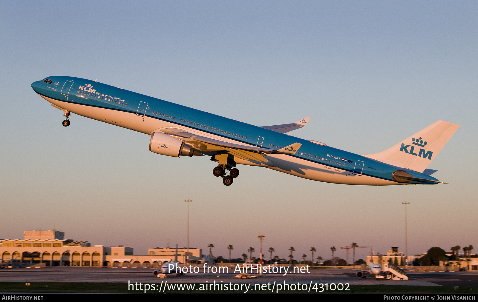 Aircraft Photo of PH-AKF | Airbus A330-303 | KLM - Royal Dutch Airlines | AirHistory.net #431002