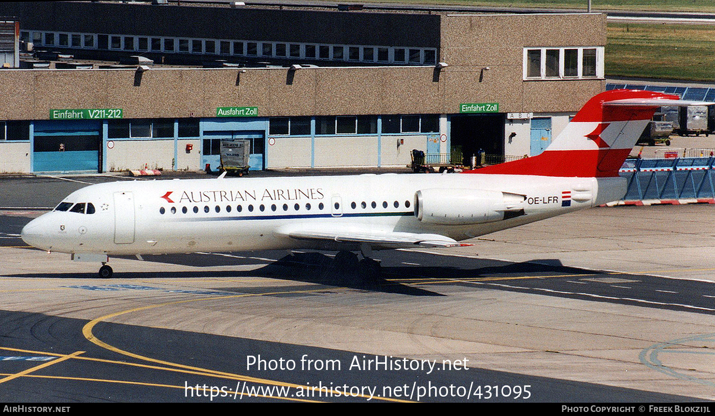 Aircraft Photo of OE-LFR | Fokker 70 (F28-0070) | Austrian Airlines | AirHistory.net #431095