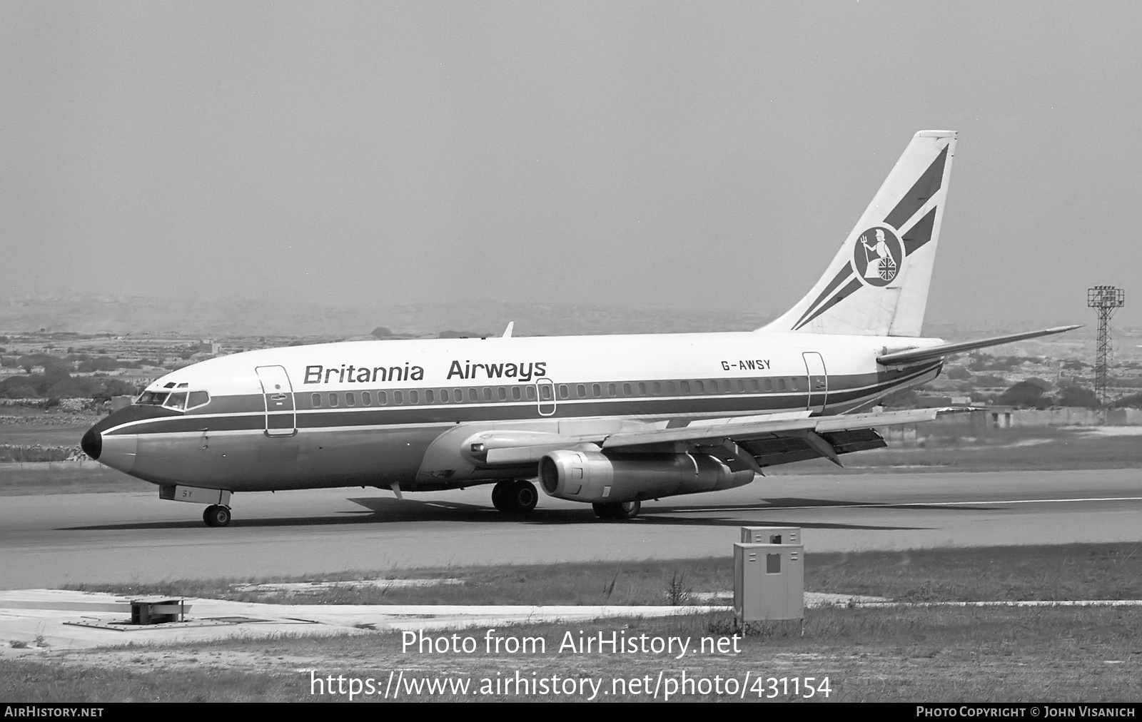 Aircraft Photo of G-AWSY | Boeing 737-204 | Britannia Airways | AirHistory.net #431154