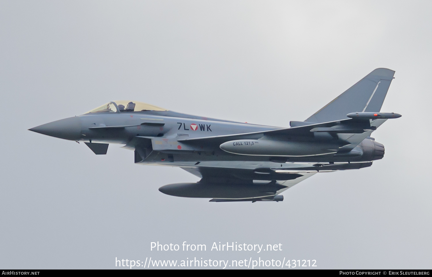 Aircraft Photo of 7L-WK | Eurofighter EF-2000 Typhoon | Austria - Air Force | AirHistory.net #431212