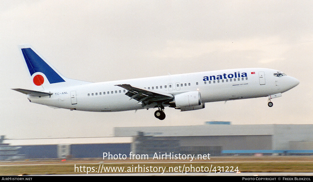 Aircraft Photo of TC-ANL | Boeing 737-4Q8 | Air Anatolia | AirHistory.net #431224