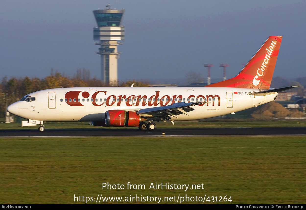 Aircraft Photo of TC-TJB | Boeing 737-3Q8 | Corendon Airlines | AirHistory.net #431264