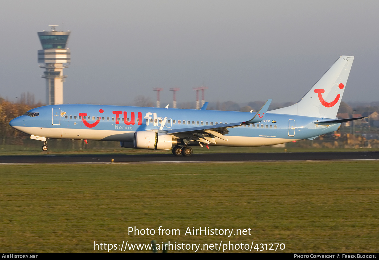 Aircraft Photo of SE-RFV | Boeing 737-86N | TUIfly Nordic | AirHistory.net #431270