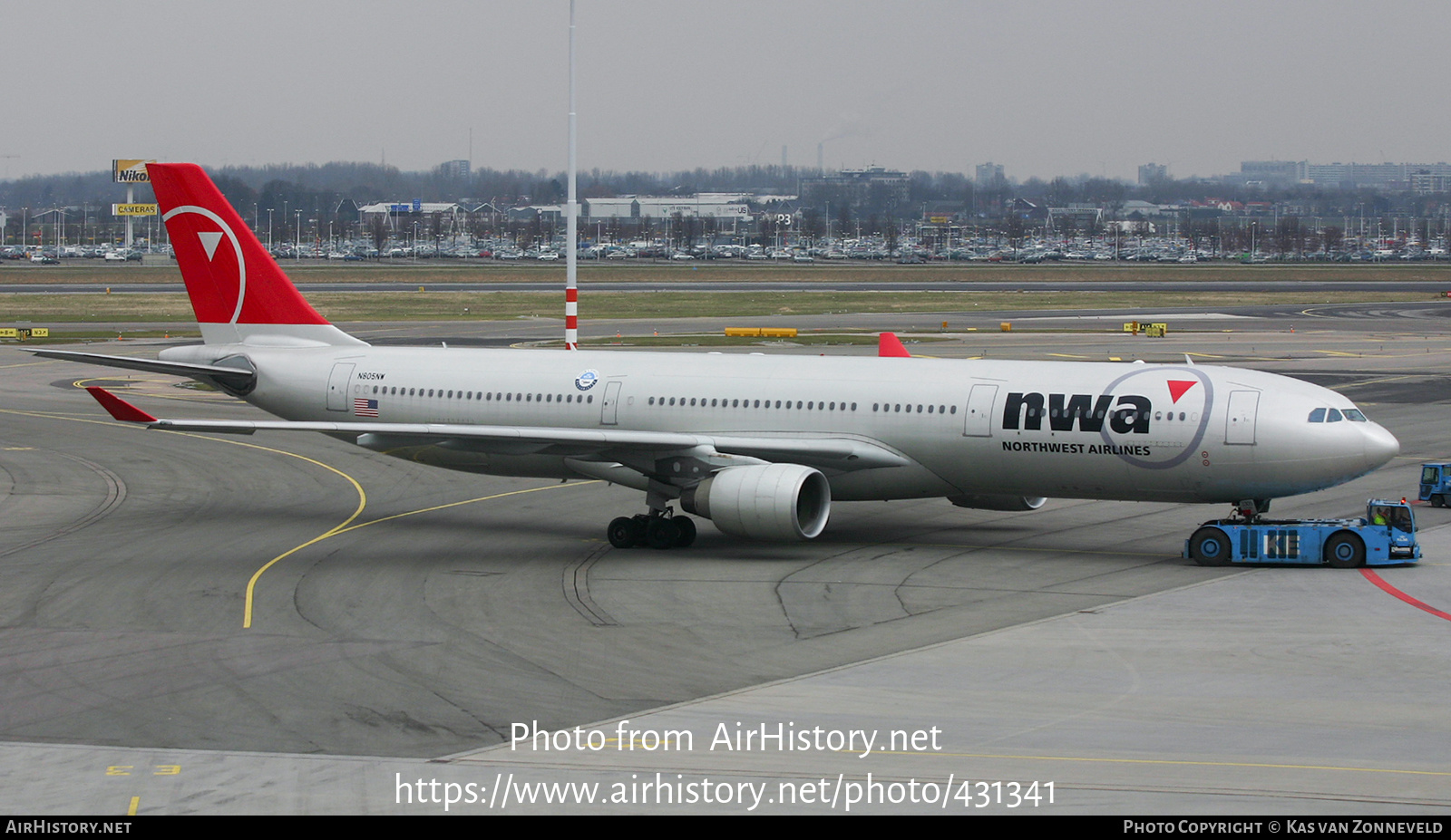 Aircraft Photo of N805NW | Airbus A330-323 | Northwest Airlines | AirHistory.net #431341