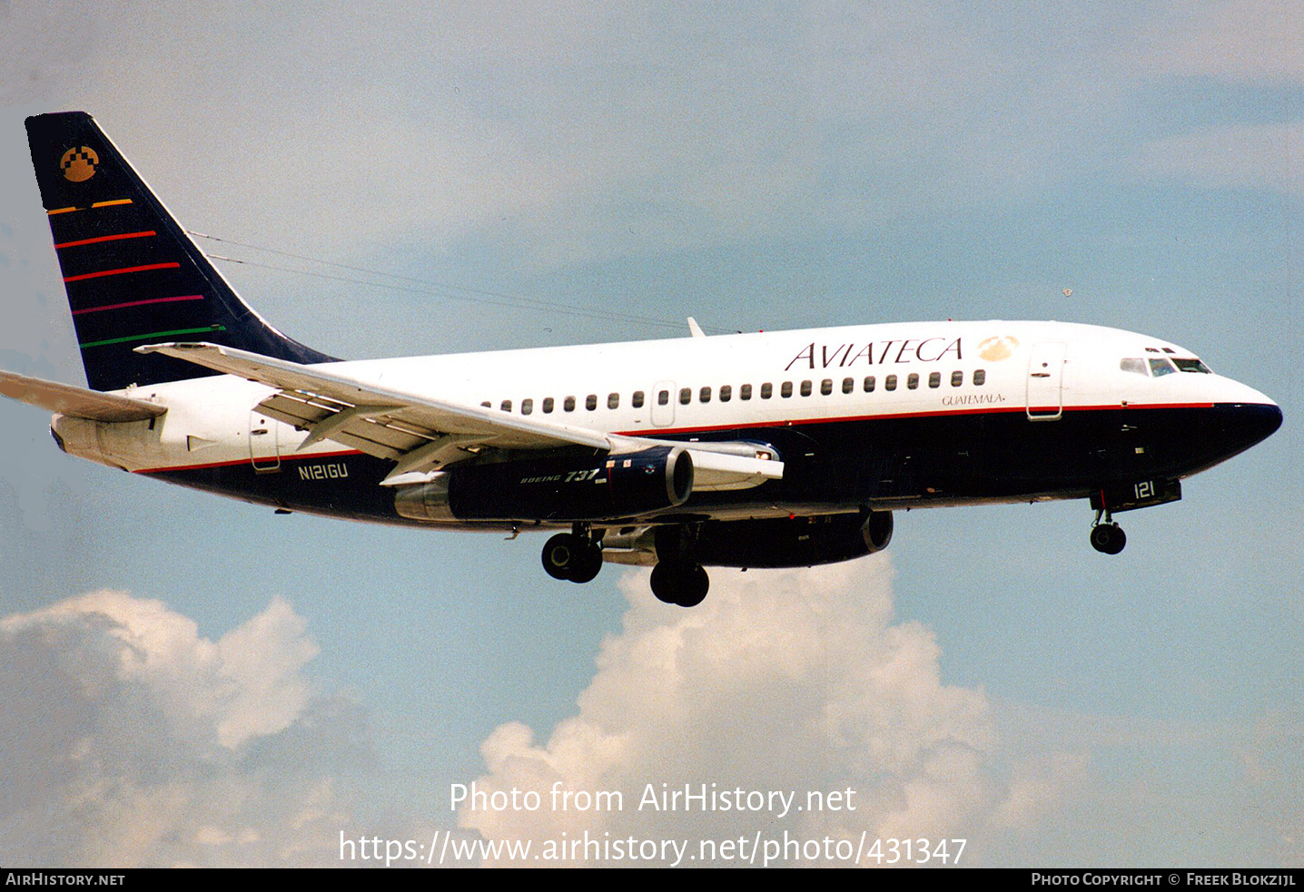 Aircraft Photo of N121GU | Boeing 737-2H6/Adv | Aviateca | AirHistory.net #431347