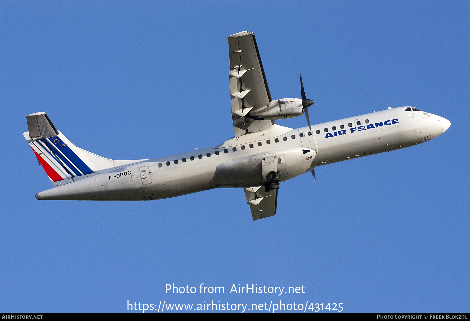 Aircraft Photo of F-GPOC | ATR ATR-72-202 | Air France | AirHistory.net #431425