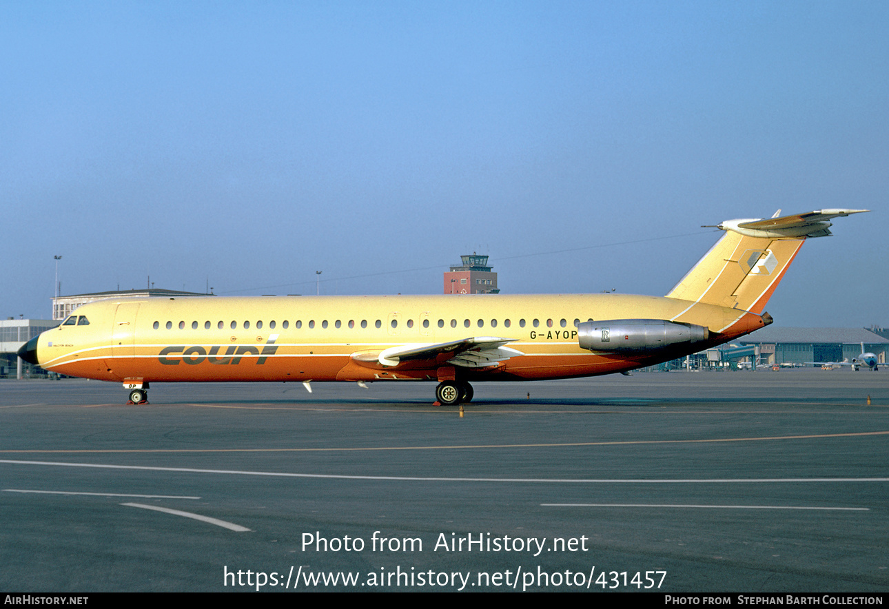 Aircraft Photo of G-AYOP | BAC 111-530FX One-Eleven | Court Line | AirHistory.net #431457