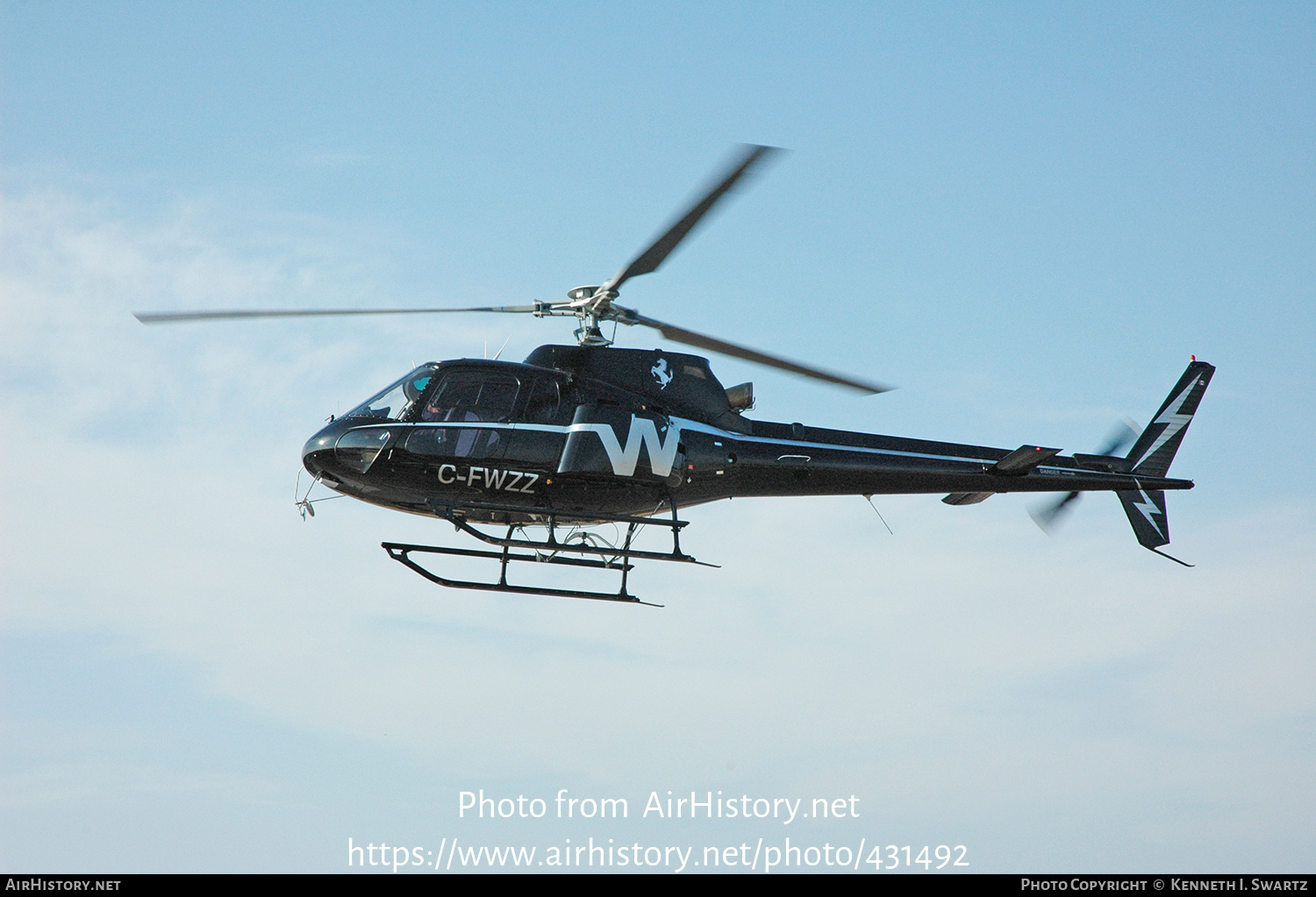 Aircraft Photo of C-FWZZ | Aerospatiale AS-350B-2 Ecureuil | Four Seasons Aviation | AirHistory.net #431492