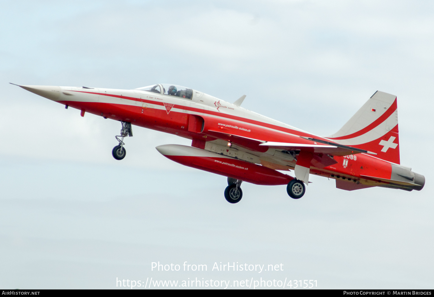 Aircraft Photo of J-3088 | Northrop F-5E Tiger II | Switzerland - Air Force | AirHistory.net #431551