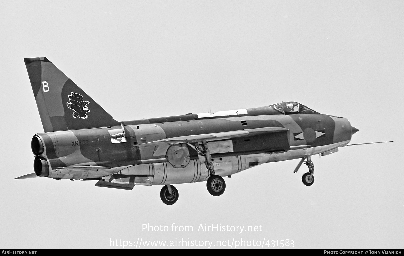 Aircraft Photo of XR769 | English Electric Lightning F6 | UK - Air Force | AirHistory.net #431583