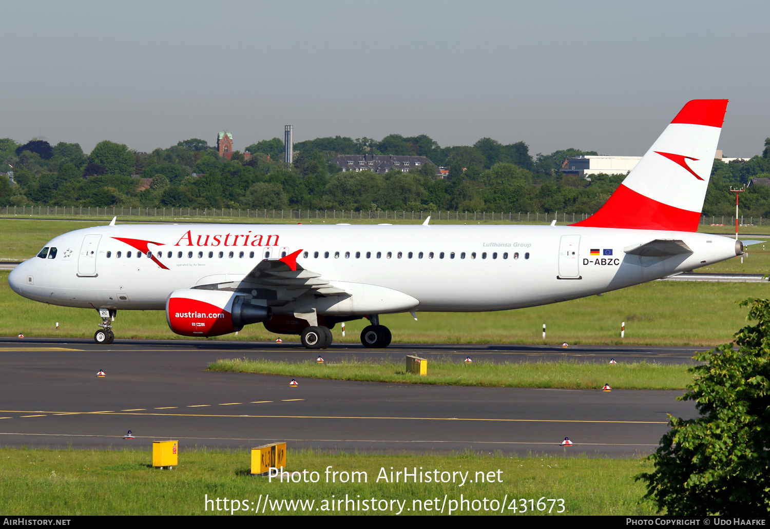 Aircraft Photo of D-ABZC | Airbus A320-216 | Austrian Airlines | AirHistory.net #431673