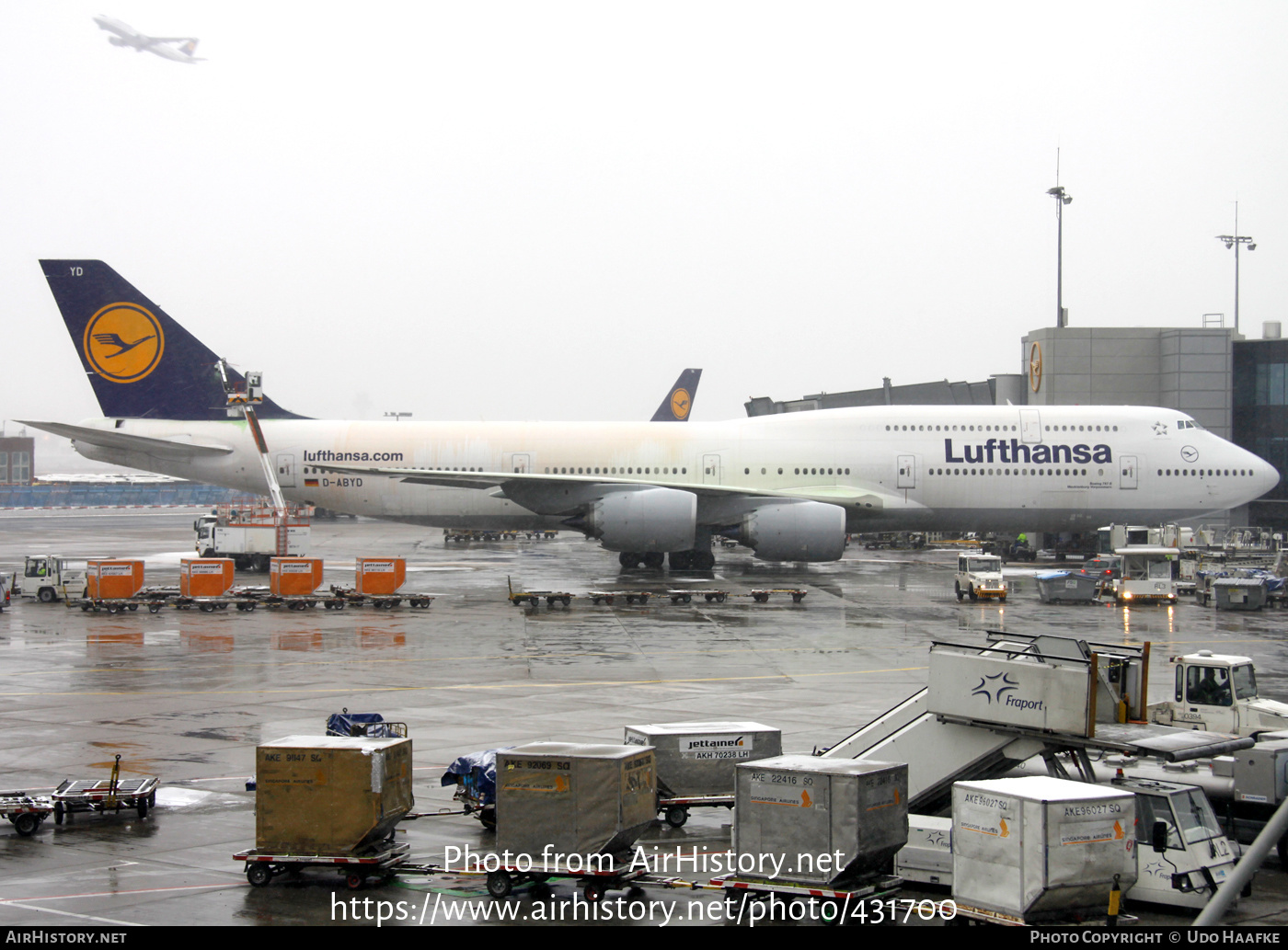 Aircraft Photo of D-ABYD | Boeing 747-830 | Lufthansa | AirHistory.net #431700