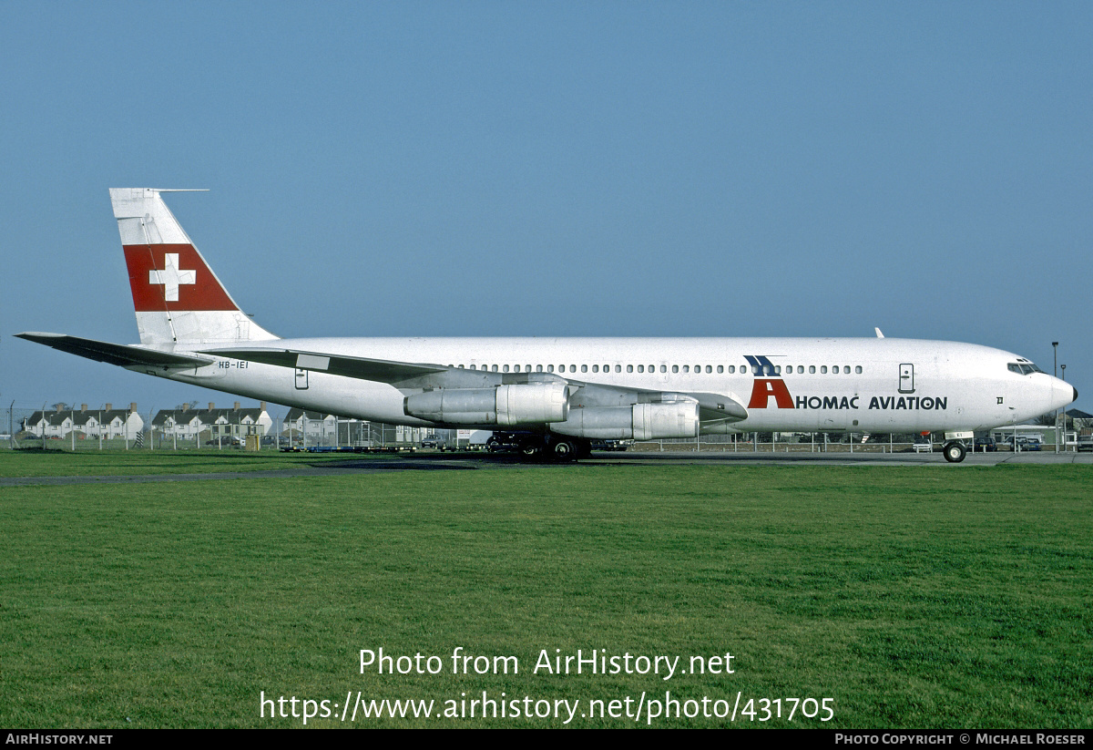 Aircraft Photo of HB-IEI | Boeing 707-328C | Homac Aviation | AirHistory.net #431705