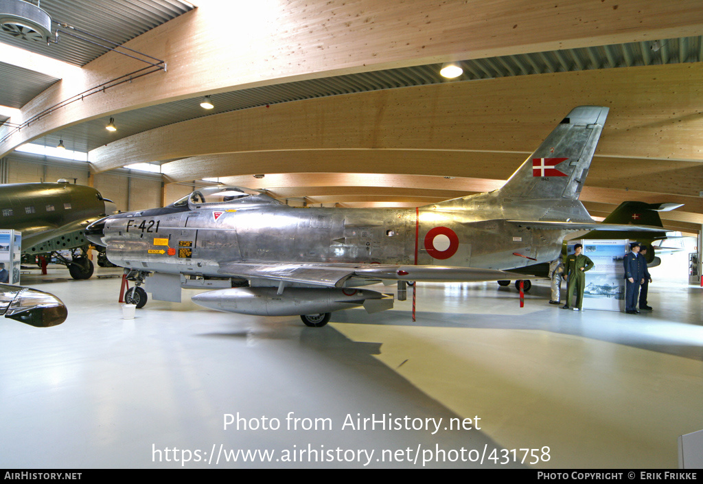 Aircraft Photo of F-421 | North American F-86D Sabre | Denmark - Air Force | AirHistory.net #431758