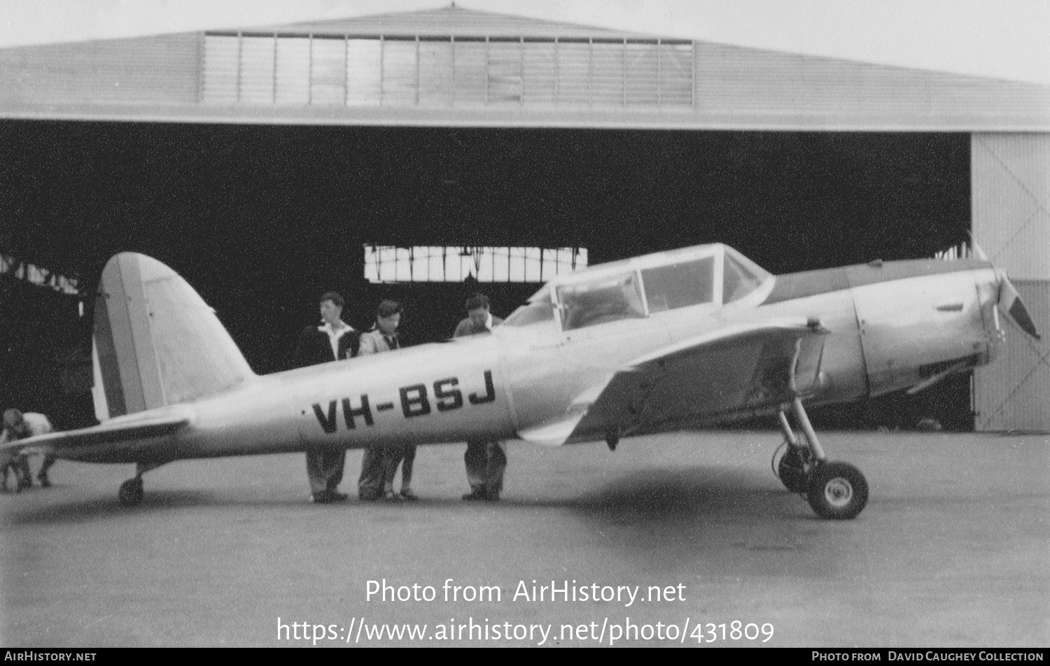 Aircraft Photo of VH-BSJ | De Havilland DHC-1 Chipmunk T10 | Tasmanian Aero Club | AirHistory.net #431809