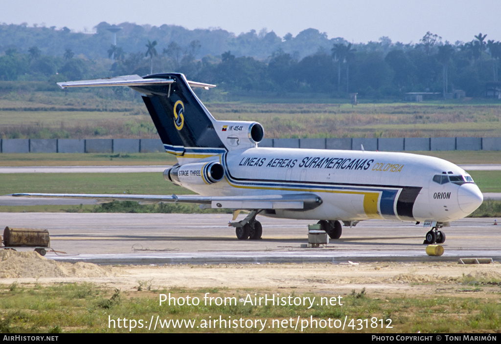 Aircraft Photo of HK-4154X | Boeing 727-51(F) | Líneas Aéreas Suramericanas - LAS | AirHistory.net #431812