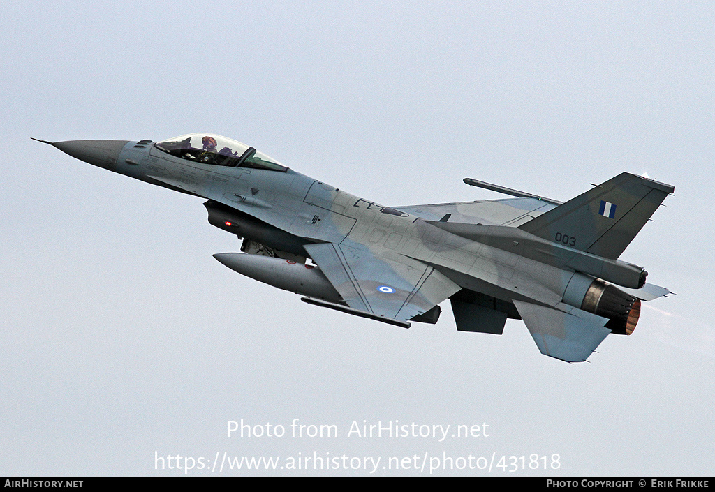 Aircraft Photo of 003 | Lockheed Martin F-16CJ Fighting Falcon | Greece ...